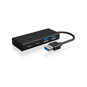 ICY BOX IB-HUB1426-U3 USB 3.0 HUB 4-Port 2xUSB-C; 2xUSB 3.0