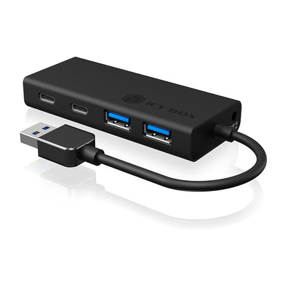ICY BOX IB-HUB1426-U3 USB 3.0 HUB 4-Port 2xUSB-C; 2xUSB 3.0
