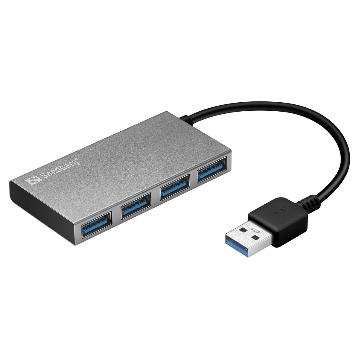 Sandberg 133-88 USB 3.0 HUB 4-Port 4xUSB 3.0 Silber