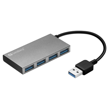 Sandberg 133-88 USB 3.0 HUB 4-Port 4xUSB 3.0 Silber