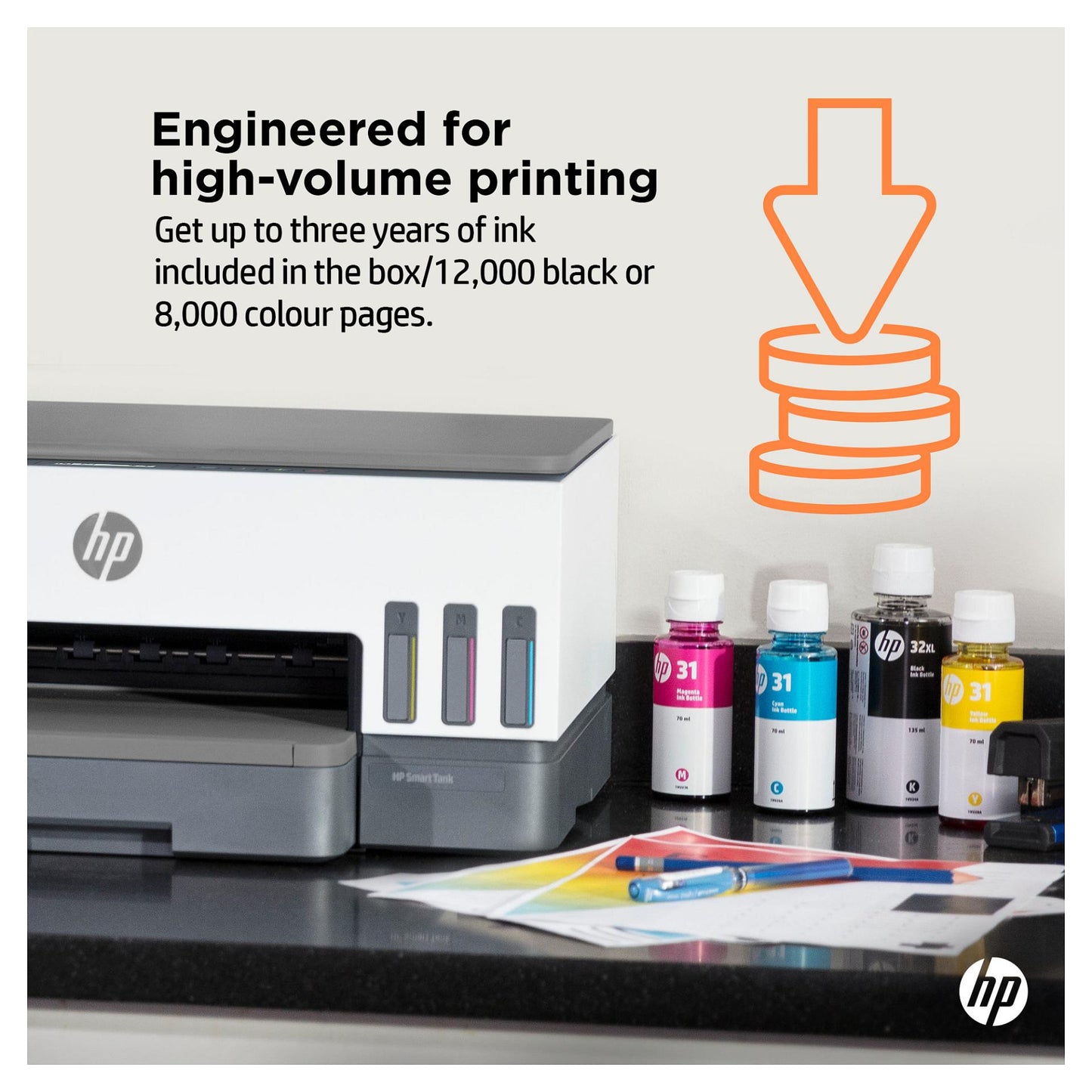 T HP Smart Tank 7005 Tinte-Multifunktionsdrucker 3in1 A4 Bluetooth WiFi Duplex