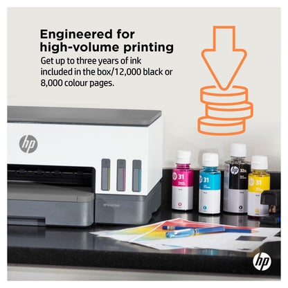 T HP Smart Tank 7005 Tinte-Multifunktionsdrucker 3in1 A4 Bluetooth WiFi Duplex