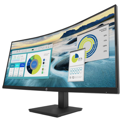 86.36cm/34'' (3440x1440) HP P34hc G4 Curved 21:9 5ms 60Hz HDMI DisplayPort USB-C VESA Speaker WQHD Black