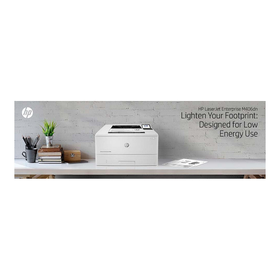 L HP LaserJet Enterprise M406DN S/W-Laserdrucker 38 S./Min. A4 LAN Duplex