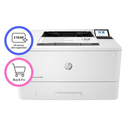 L HP LaserJet Enterprise M406DN S/W-Laserdrucker 38 S./Min. A4 LAN Duplex