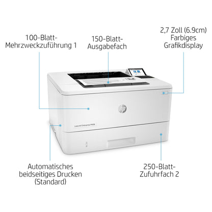 L HP LaserJet Enterprise M406DN S/W-Laserdrucker 38 S./Min. A4 LAN Duplex