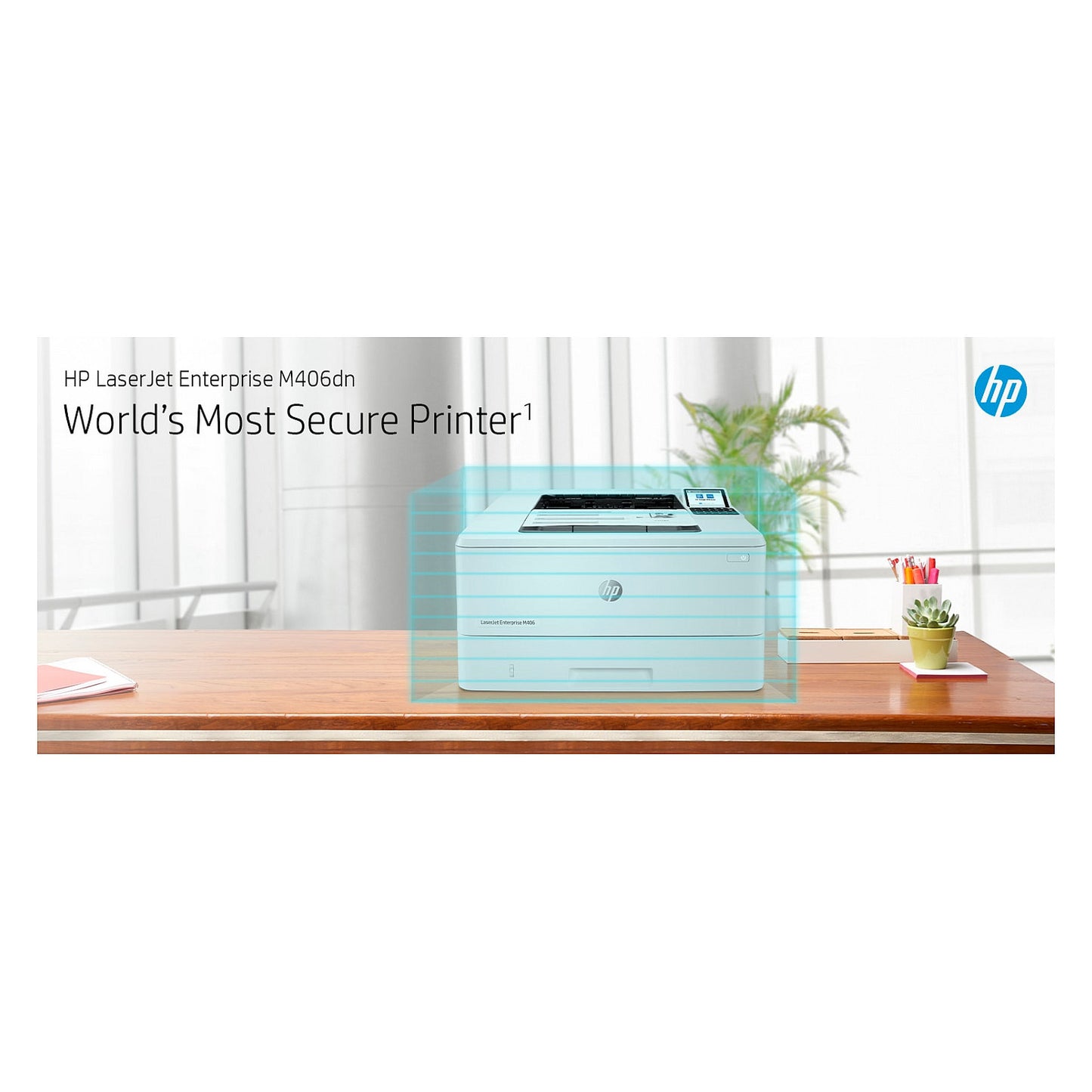 L HP LaserJet Enterprise M406DN S/W-Laserdrucker 38 S./Min. A4 LAN Duplex