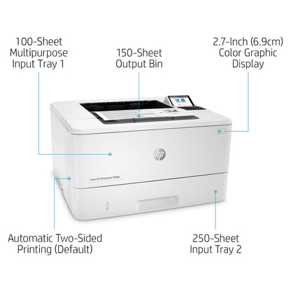 L HP LaserJet Enterprise M406DN S/W-Laserdrucker 38 S./Min. A4 LAN Duplex