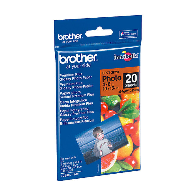 Brother BP71GP20 10x15cm Fotopapier