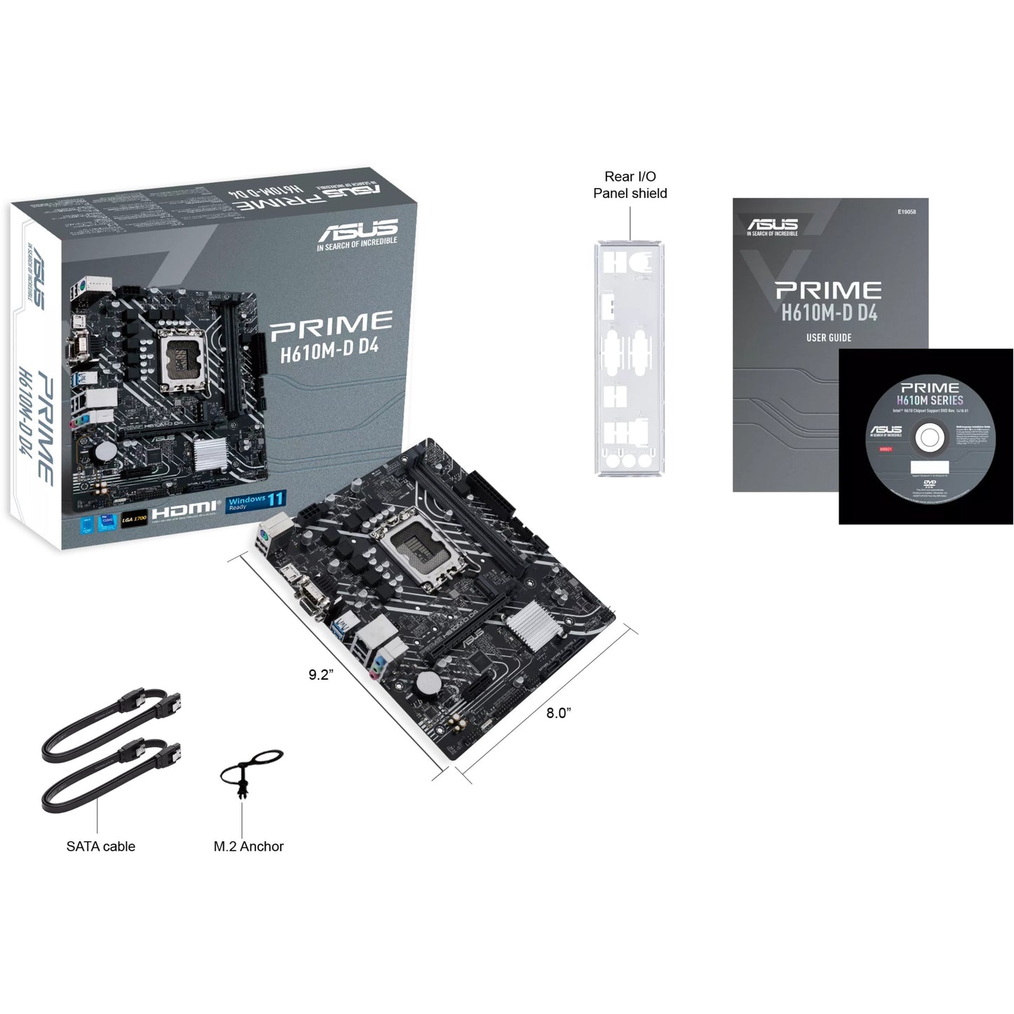 1700 ASUS PRIME H610M-D DDR4