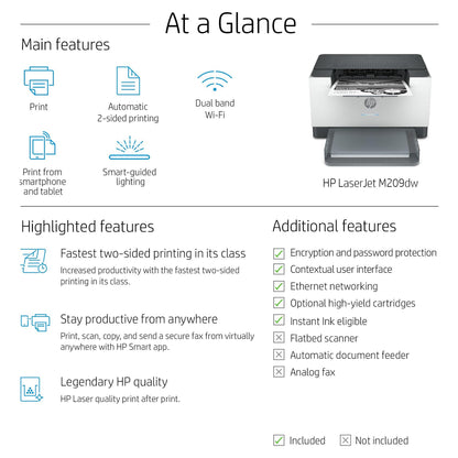 L HP LaserJet Pro M209 dw
