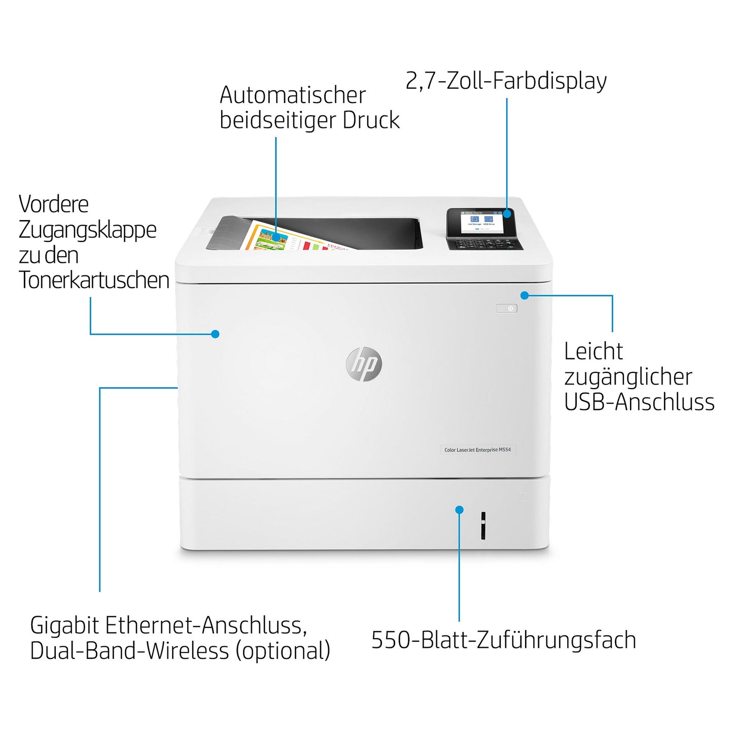 FL HP Color LaserJet Enterprise M554dn A4/LAN/Duplex