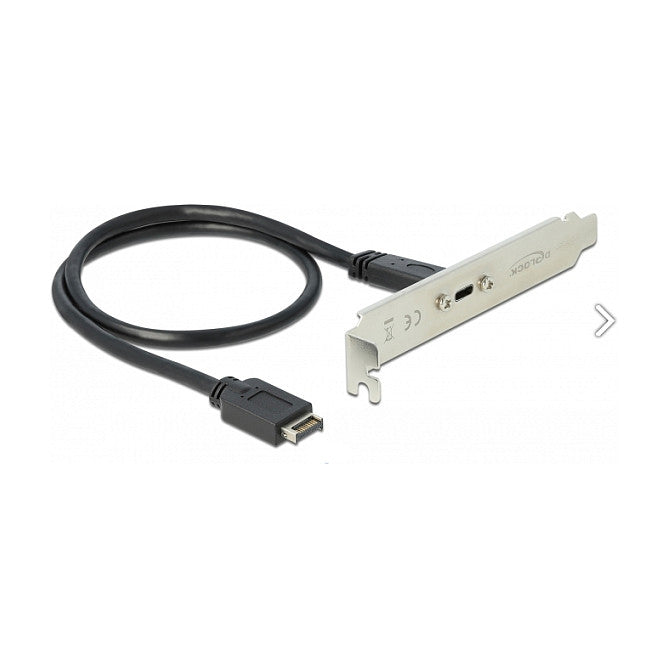 Delock Slot bracket - USB-Konsole - 20-poliger USB 3.1 Header (M)