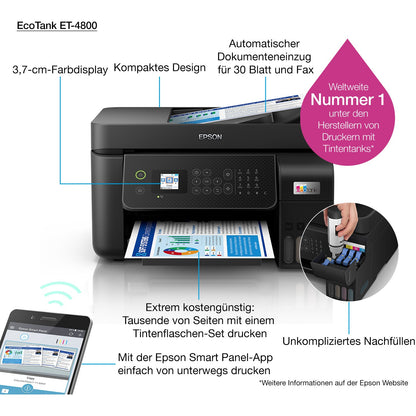 T Epson EcoTank ET-4800 4in1/A4/LAN/Wifi/ADF