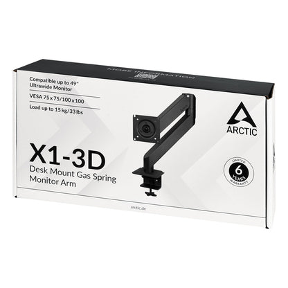 ARCTIC X1-3D Tischhalterung für 1 Monitor bis 109,2cm 43'' 10KG