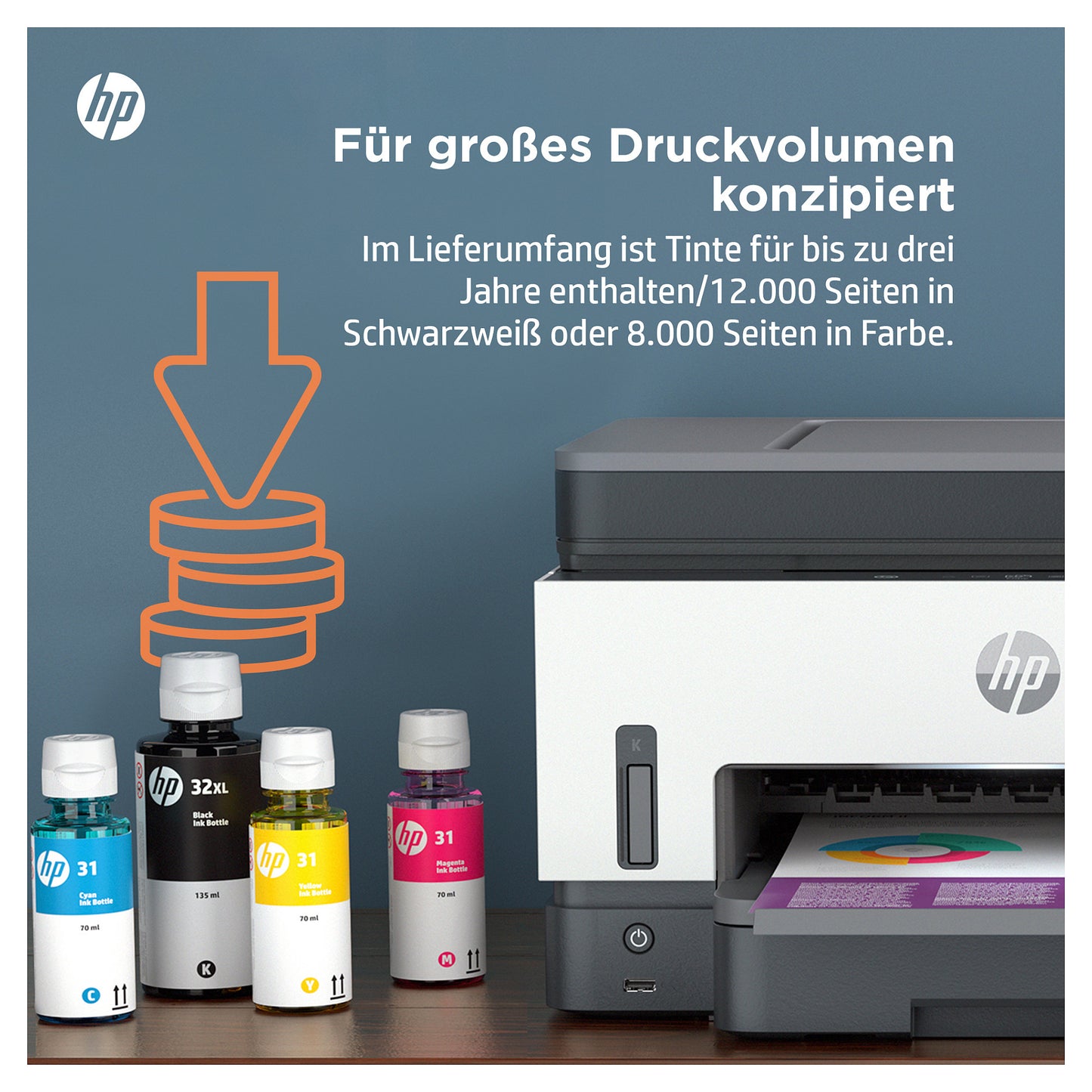 T HP Smart Tank 7605 3in1/A4/WiFi/Bluetooth/ADF/Dulpex