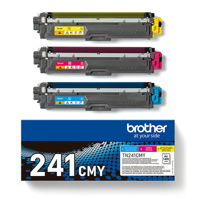 Brother Toner TN-241CMY Multipack (C/M/Y) bis zu 1.400 Seiten nach ISO/IEC 19798