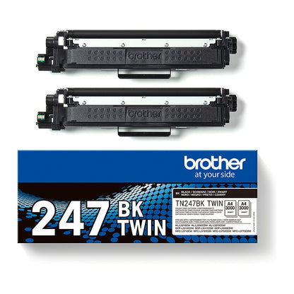 Brother Toner TN-247BKTWIN Schwarz 2er Pack bis zu 3.000 Seiten nach ISO/IEC 19798
