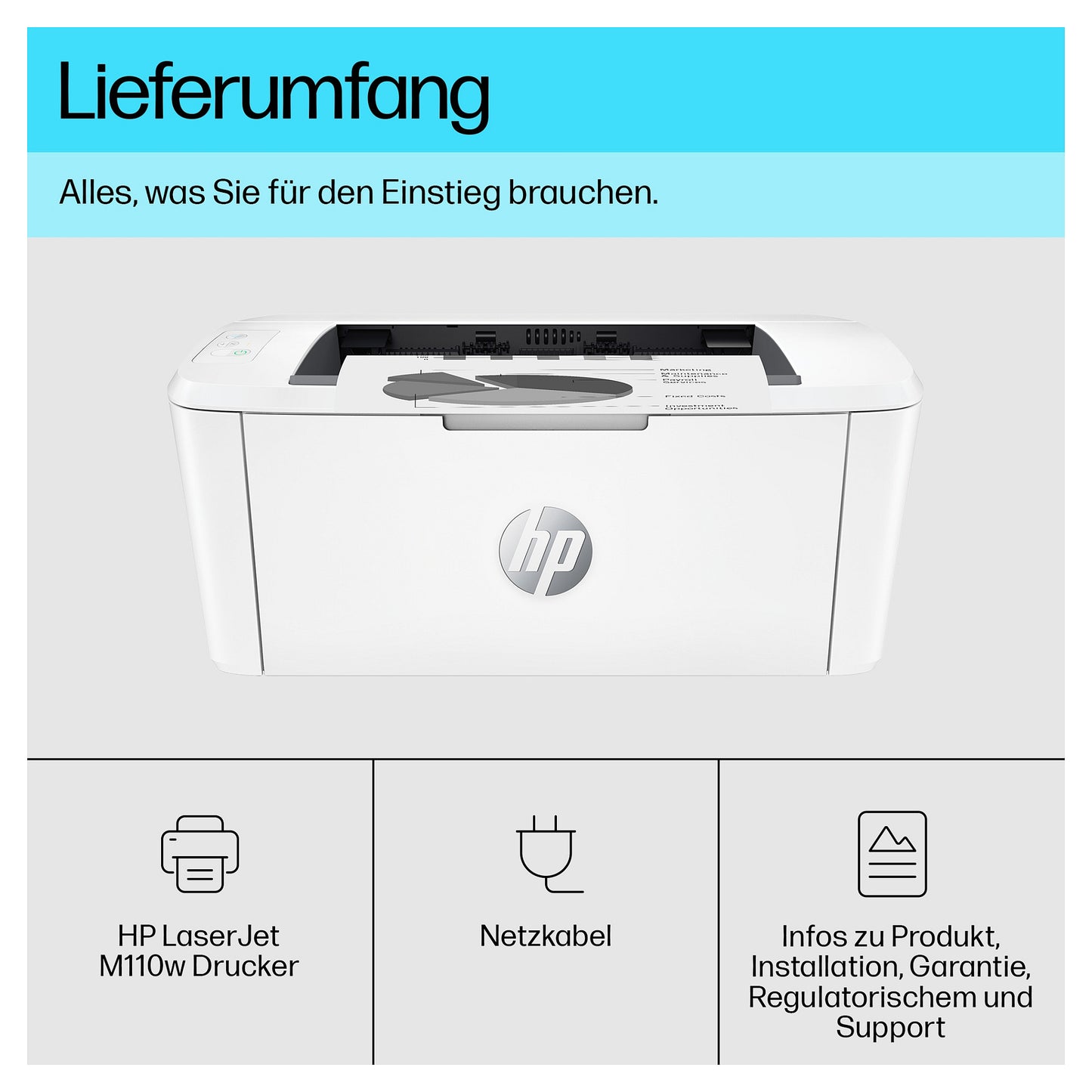 L HP LaserJet M110W A4/USB 2.0/WLAN/150 Blatt