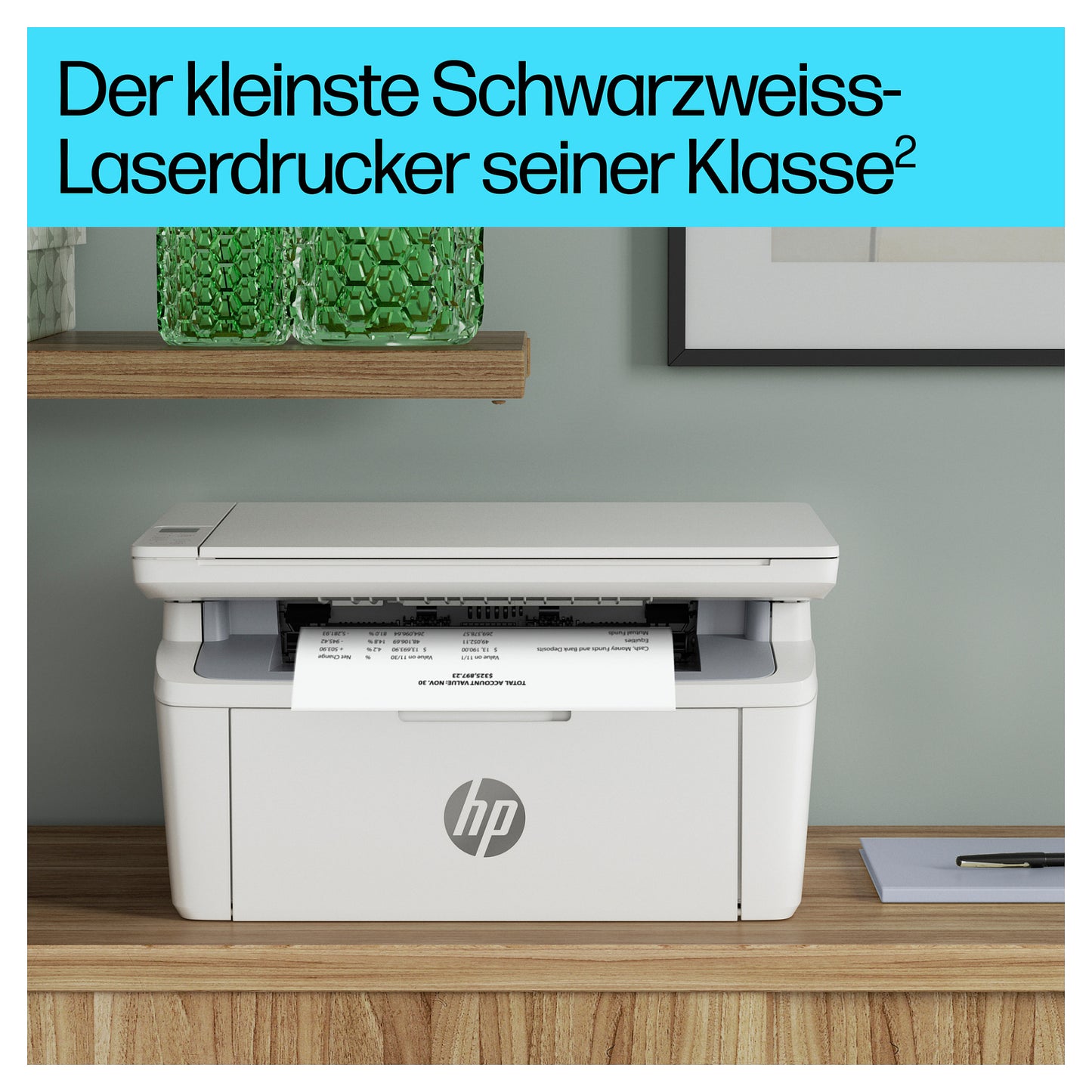 L HP LaserJet MFP M140w S/W-Laserdrucker 3in1 A4 WLAN WiFi 150 Blatt