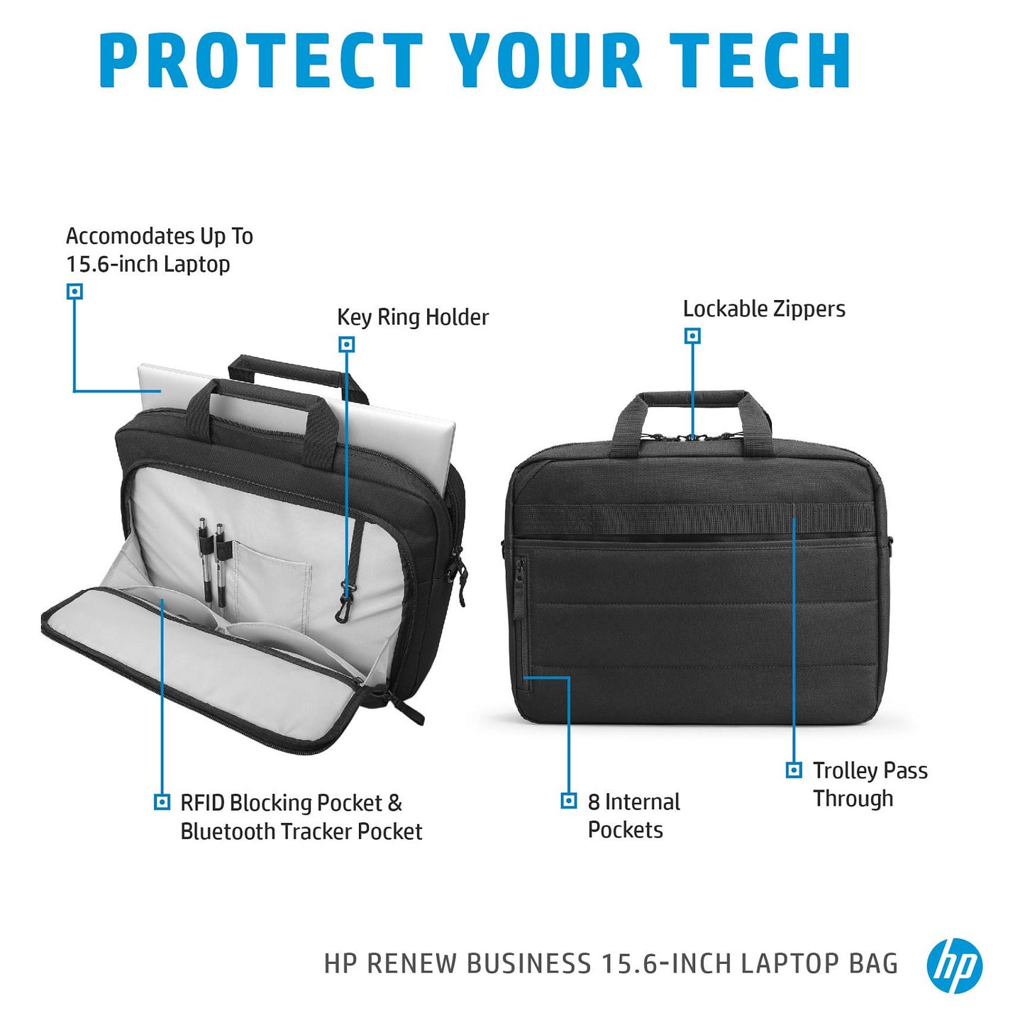 HP Renew Business Bag Black bis 39,6cm 15.6" Notebooktasche