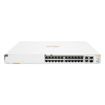 24+4P HP Enterprise Aruba Instant On 1960 24G 2SFP+ 2XGT PoE+ (370W) M RM Switch