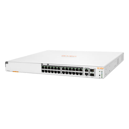 24+4P HP Enterprise Aruba Instant On 1960 24G 2SFP+ 2XGT PoE+ (370W) M RM Switch