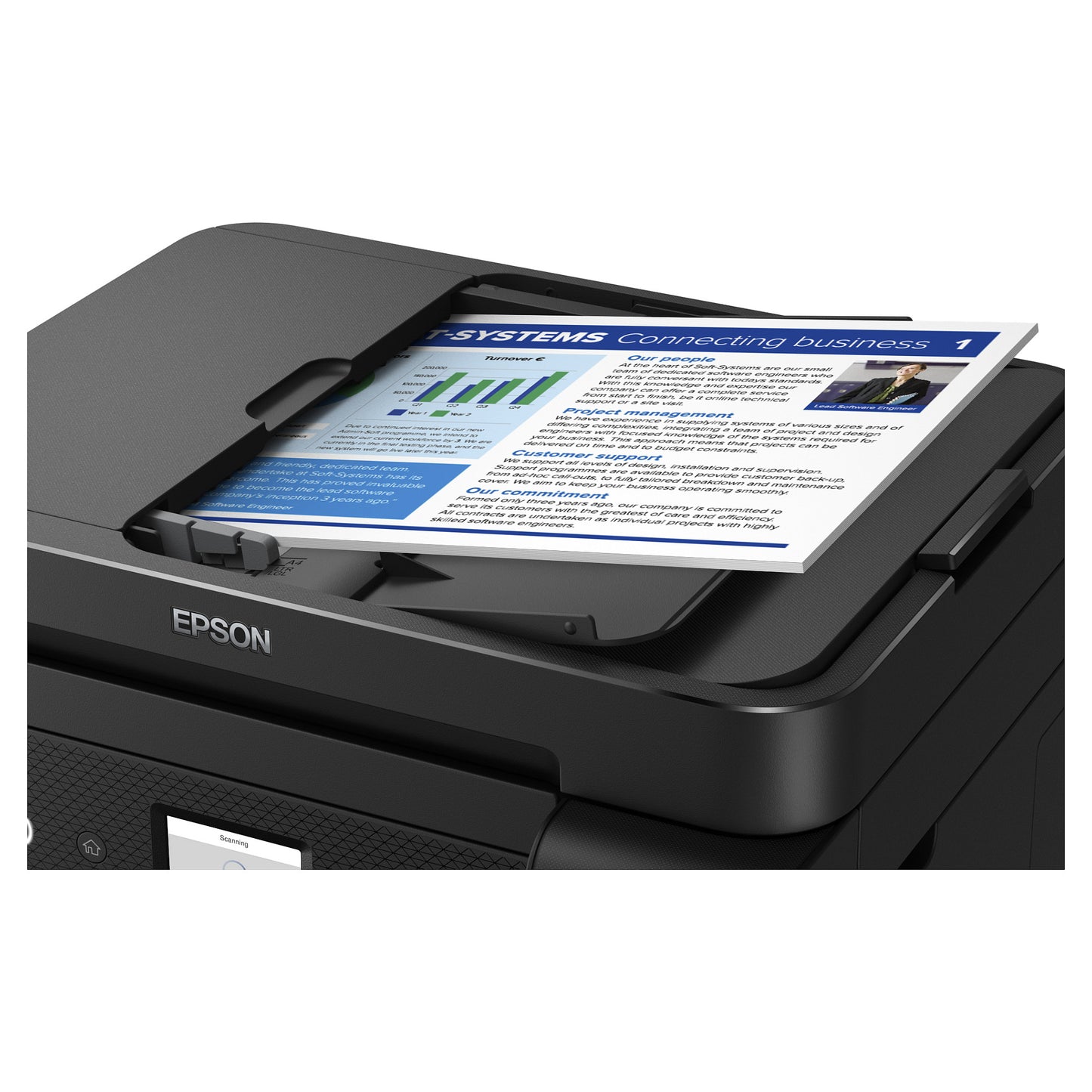 T Epson EcoTank ET-4850 Tinte-Multifunktionsdrucker 4in1 A4 LAN WiFi ADF Duplex