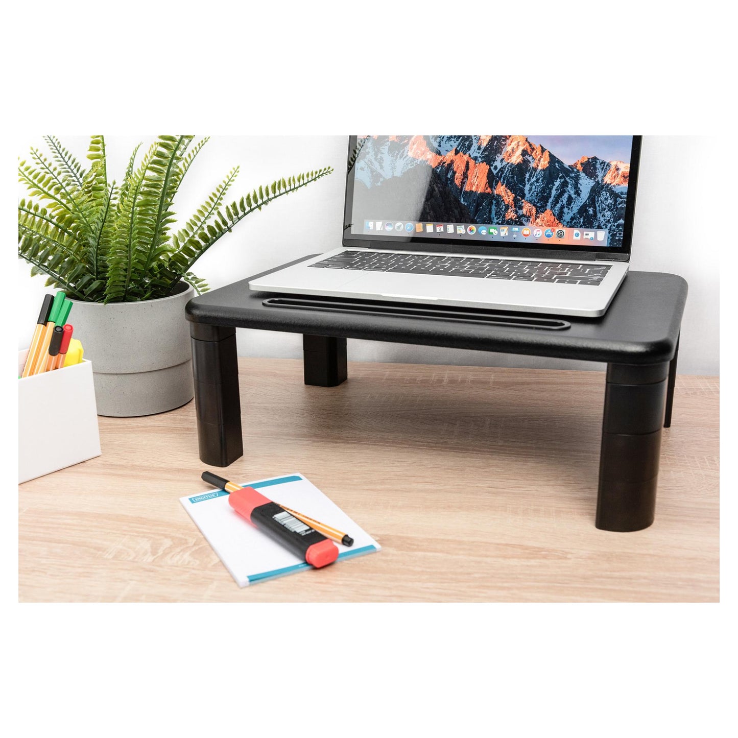 Monitorerhöhung Digitus höhenverstellbar Black