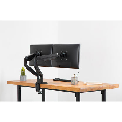 DIGITUS DA-90395 Tischhalterung für 2 Monitore bis 32" 9KG Gasdruckfeder