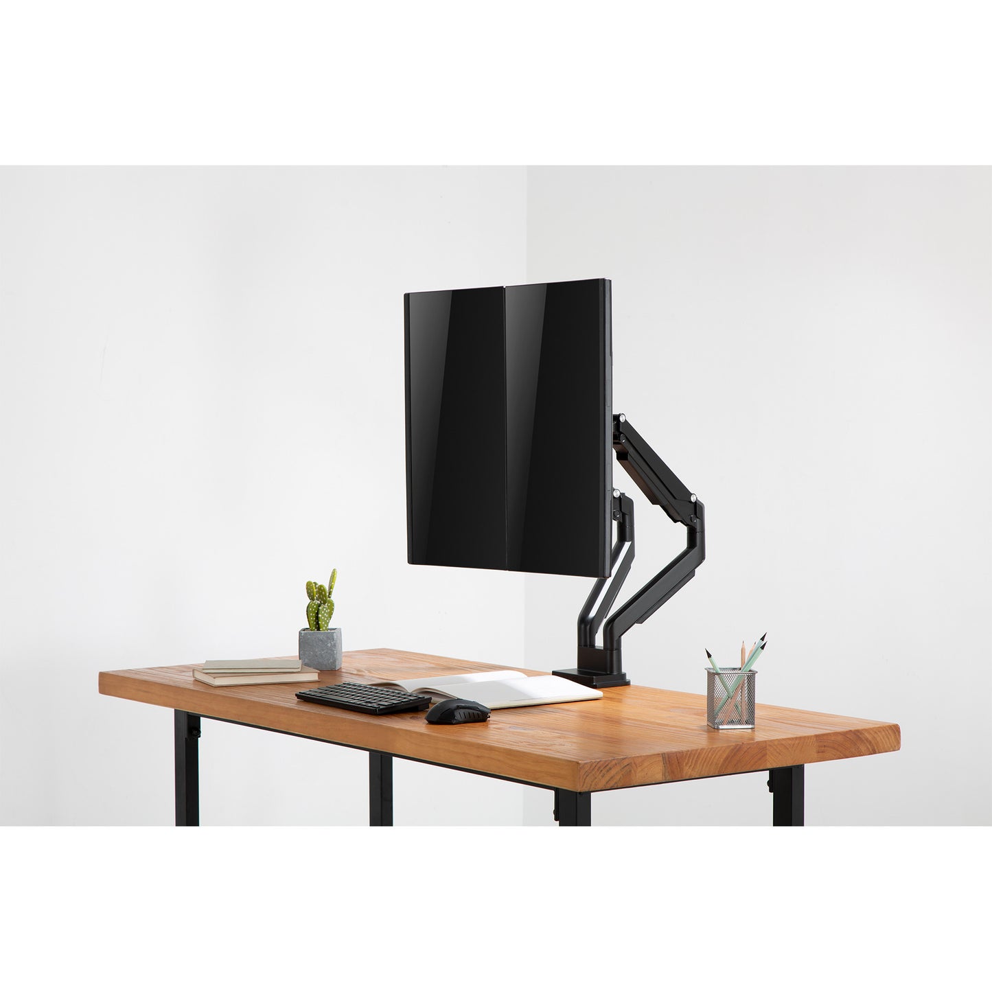 DIGITUS DA-90395 Tischhalterung für 2 Monitore bis 32" 9KG Gasdruckfeder