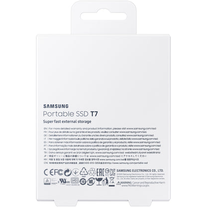 2TB Samsung Portable T7 USB 3.2 Gen2 Blau Einzelhandel