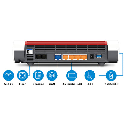 AVM Fritz! Box 5590 Fiber WLAN Router - Router - Wifi-6