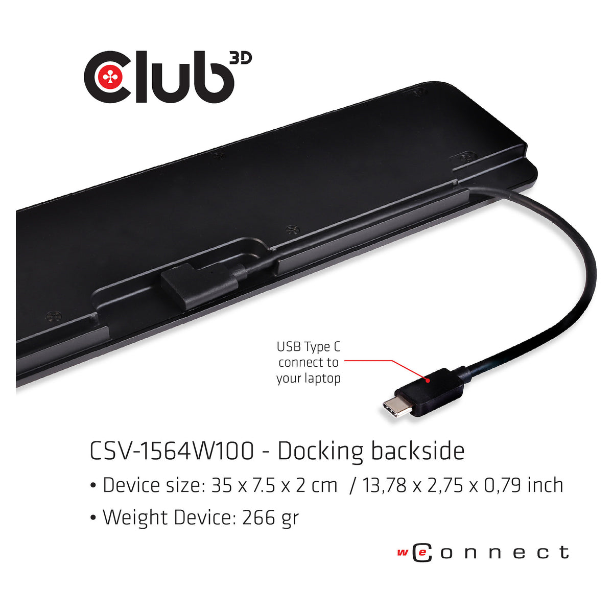 Club3D ChargingDock USB-C 3.2 ->7xUSB/DP/HDMI/LAN/Audio 100W