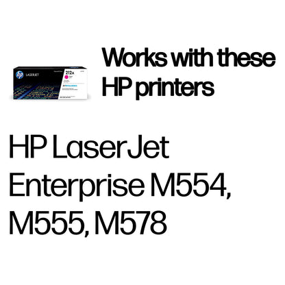 HP Toner 212A W2123A Magenta bis zu 4.500 Seiten