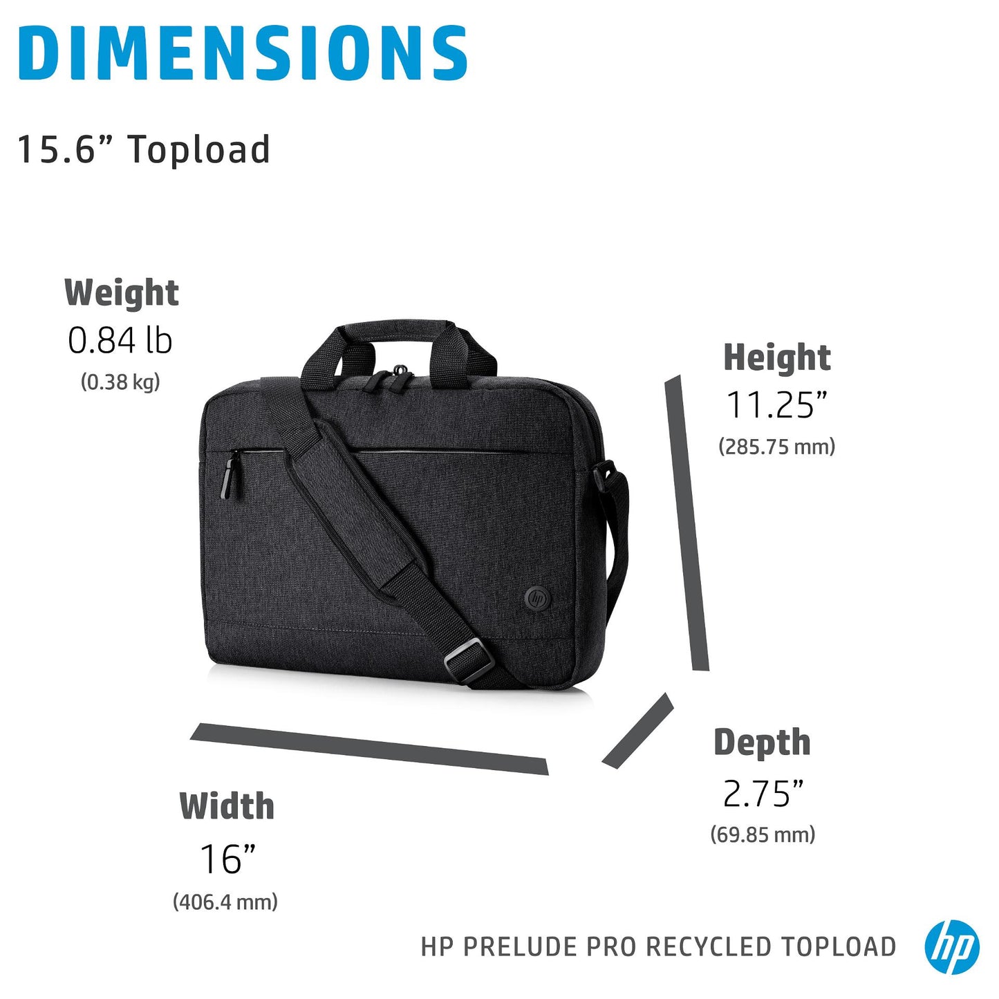 HP Prelude Pro Recycle Top Load bis 39,6cm 15.6" Notebooktasche