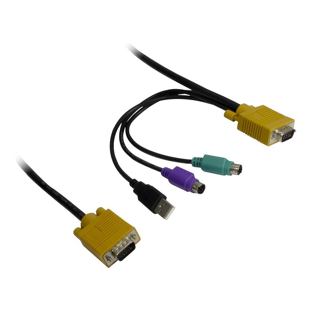 KVM LCD Switch 8-Port 17" (USB - PS/2 VGA) German Inter-Tech