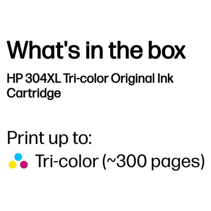 HP Tinte 304XL N9K07AE Color (Cyan/Magenta/Gelb)