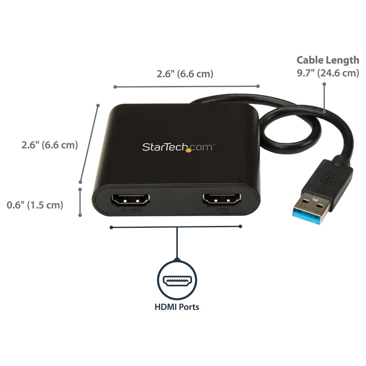 3.0 Adapter USB -> 2x HDMI
