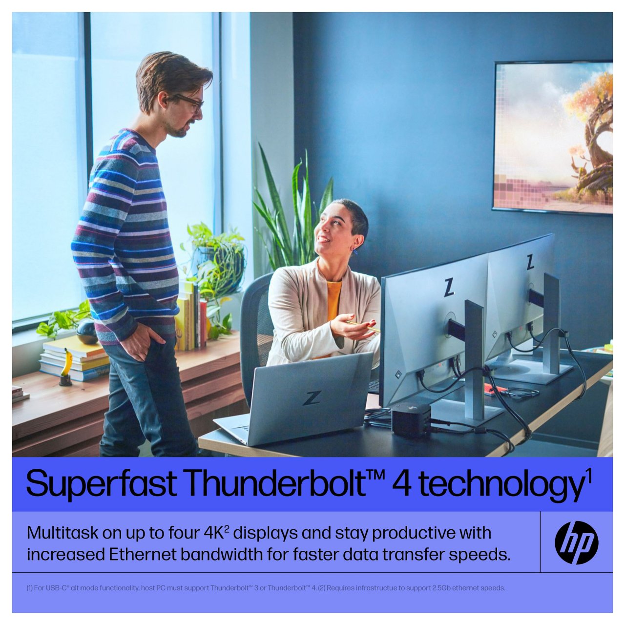 D HP ZBook Thunderbolt Dock G4 120W