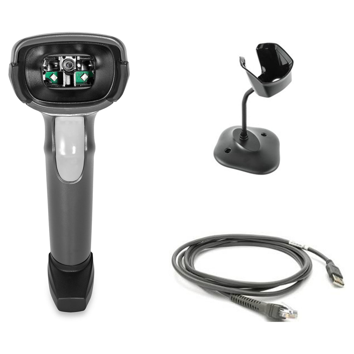 Zebra Barcode-Scanner DS2208 1D/2D USB RS-232 Kabelgebunden inkl. Standfuß