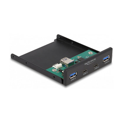 DELOCK 8.89cm 3.5Zoll USB 3.2 Gen 1 Front Panel 2 x USB Type-C + 2 x USB Typ-A