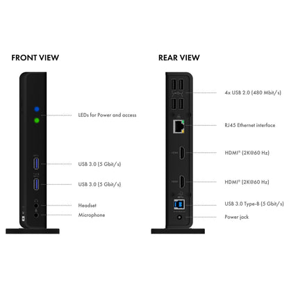 ICY BOX IB-DK2251AC USB-C/USB 3.0 11-in-1 DockingStation