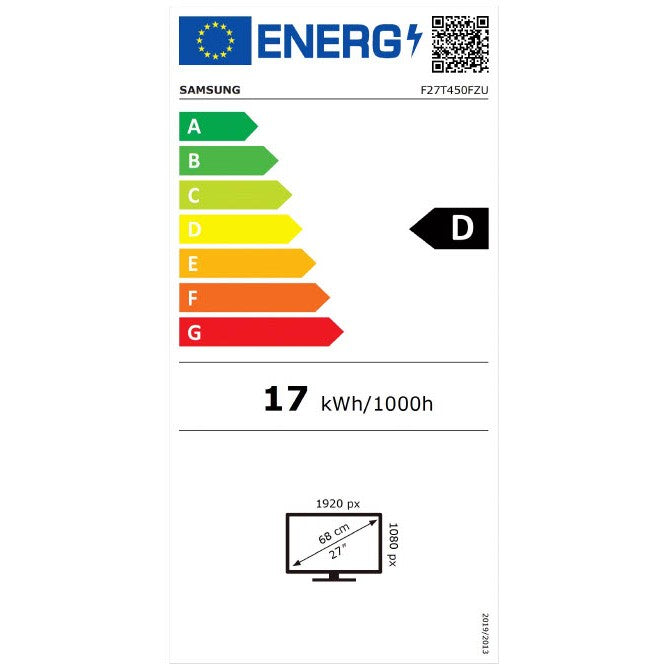 68,6cm/27'' (1920x1080) Samsung F27T450FZU 16:9 5ms IPS 2xHDMI DisplayPort VESA Pivot Speaker Full HD Black