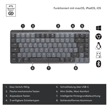 Logitech Master Series MX Mechanical Mini Graphite