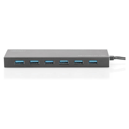 DIGITUS USB-Hub 7-Port 3.0->7xA3.0 m.Netzteil schwarz