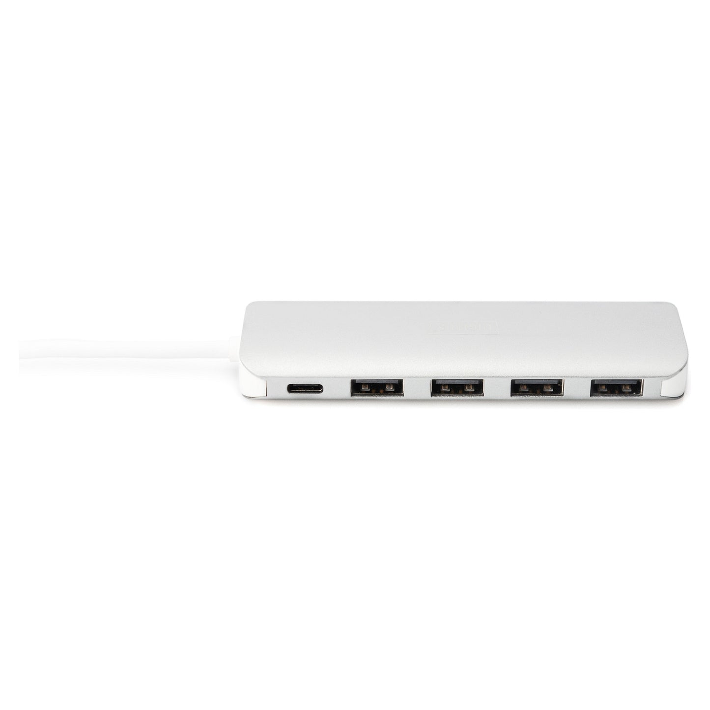 DIGITUS USB-C-Hub 4-Port 3.0->4xA3.0 1xC-PD intgr.Kabel wei