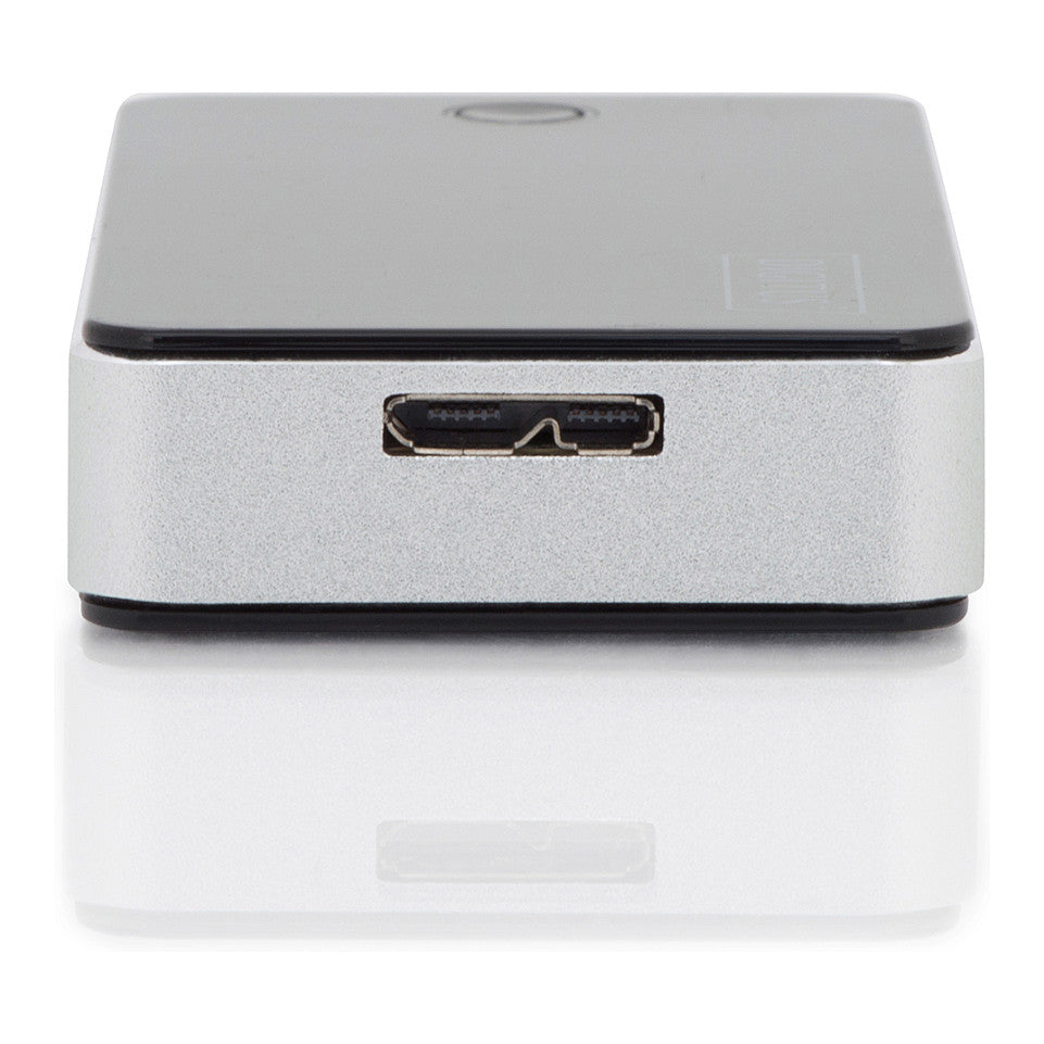 DIGITUS Card Reader USB3.0, extern, schwarz-silber