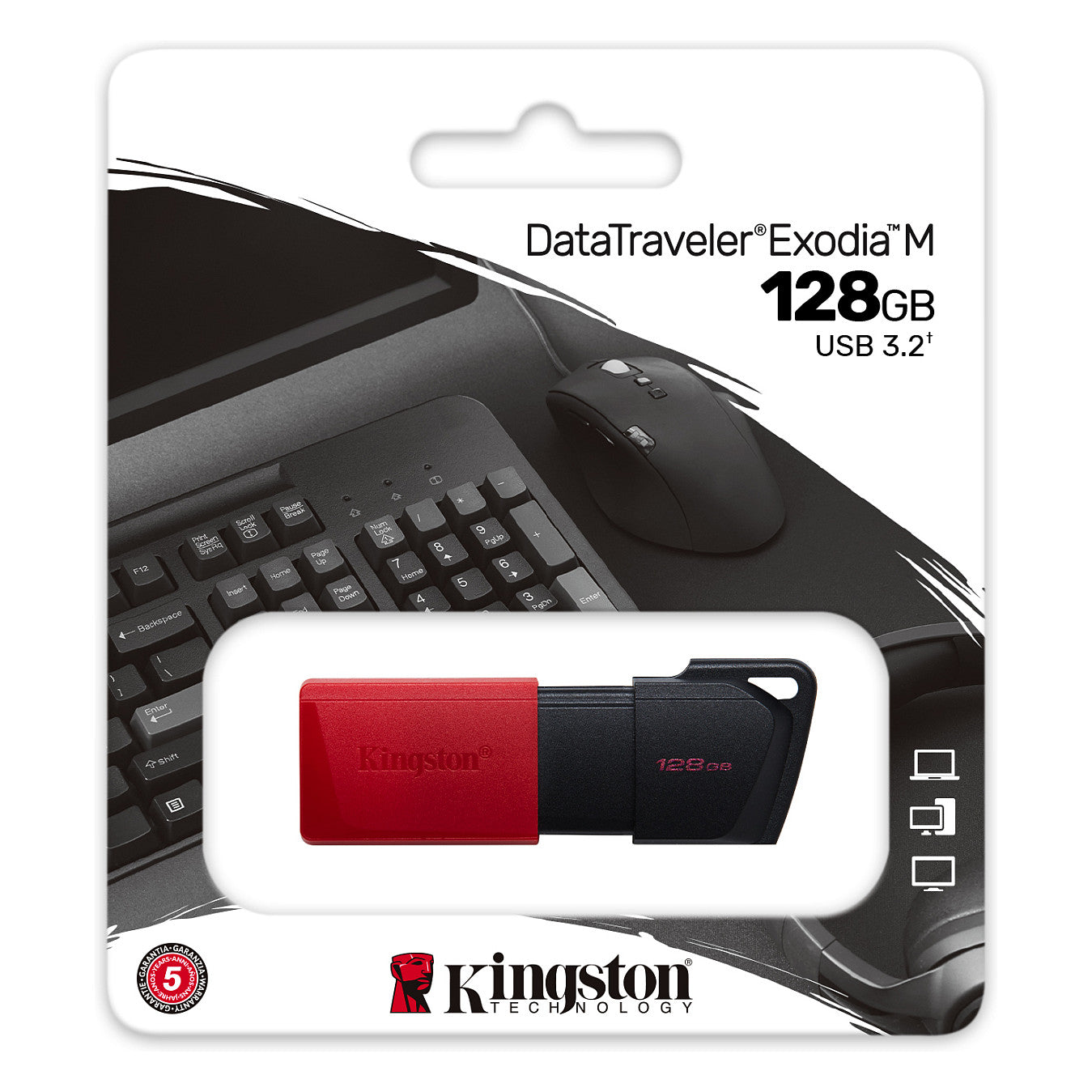 STICK 128GB USB 3.2 Kingston DataTraveler Exodia Black Blue
