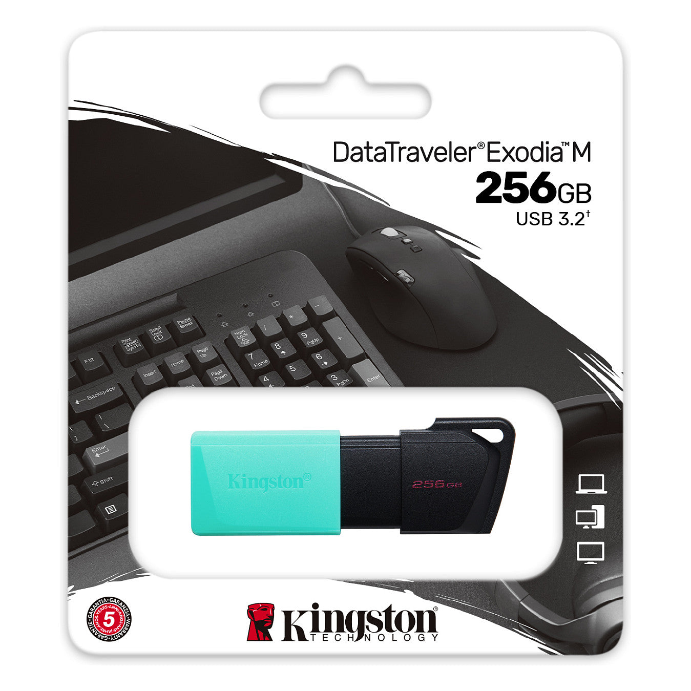 STICK 256GB USB 3.2 Kingston DataTraveler Exodia Black Blue